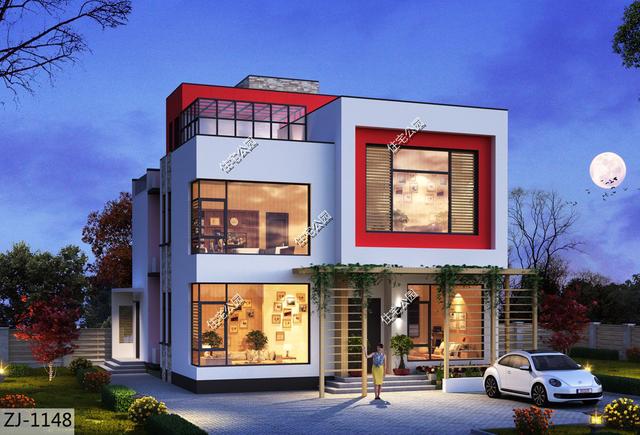 農村10×12米現代風格住宅，80、90后看了都會心動