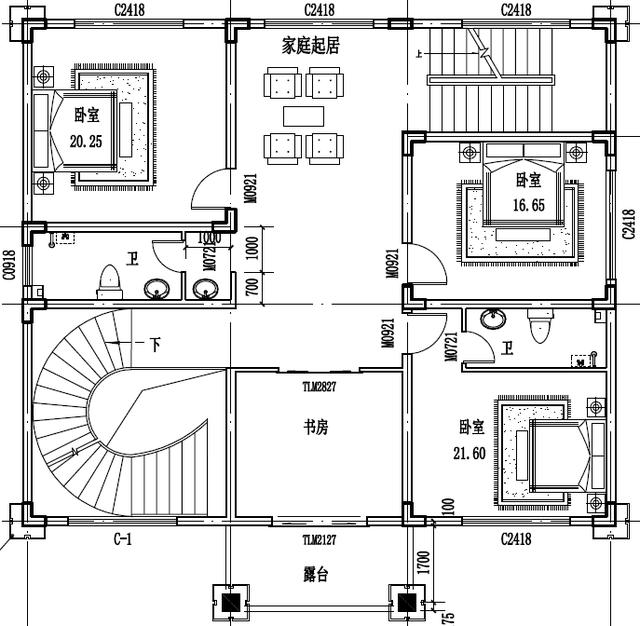 河南張總曬自建的民宿，二層半的，附戶型設(shè)計(jì)方案