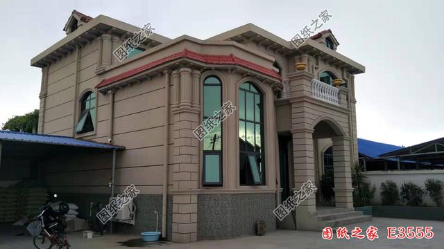 實(shí)拍二層歐式小別墅完工圖，漂亮，實(shí)用