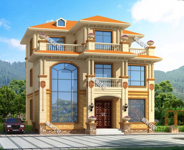 這3棟歐式別墅設(shè)計設(shè)計圖，走到哪都很吃香，好評如潮