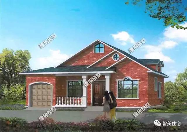 5棟外觀美且造價低的一層別墅，15萬蓋新房，人人都住得起