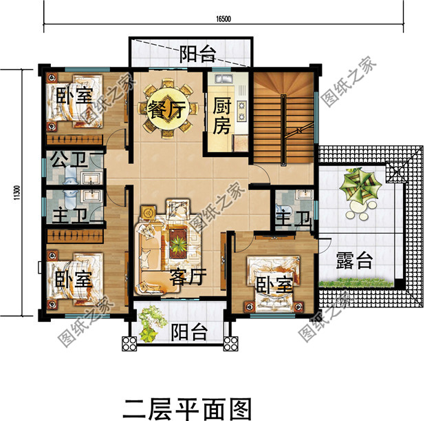 四層簡單新農村房屋設計圖紙,造價低,適合農村自建