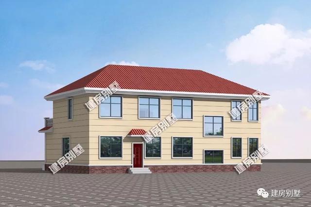 有單獨的堂屋農村兩層別墅設計，湖南人都喜歡的戶型