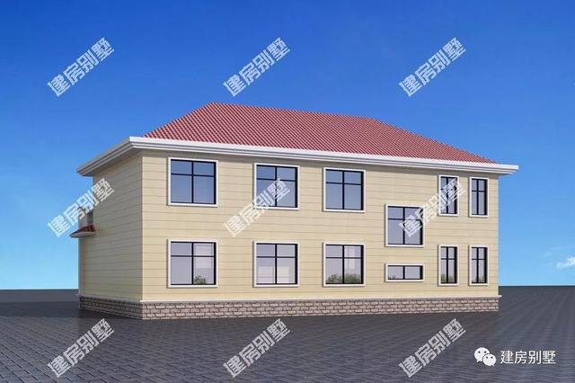 有單獨的堂屋農村兩層別墅設計，湖南人都喜歡的戶型