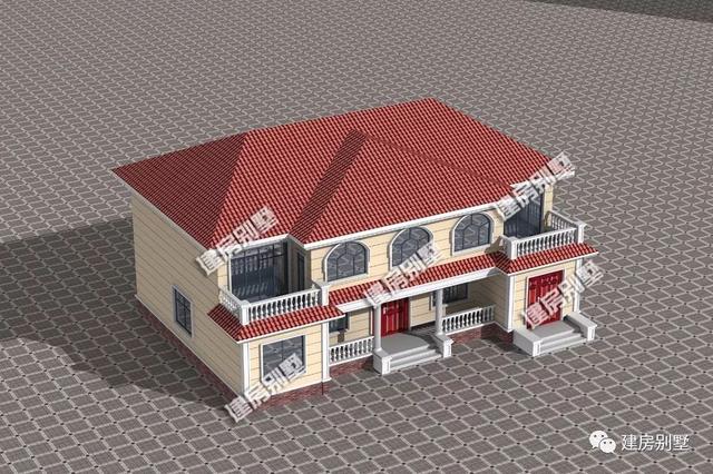 有單獨的堂屋農村兩層別墅設計，湖南人都喜歡的戶型