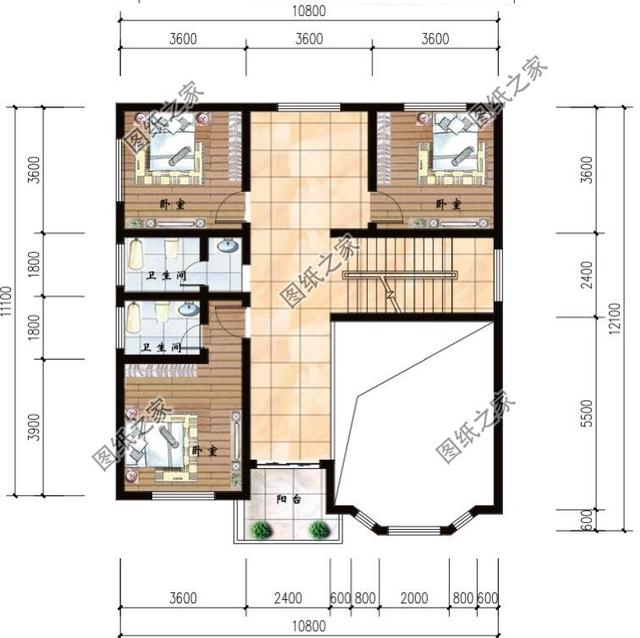 38萬建全村最美二層復式戶型自建房，實拍圖附室內