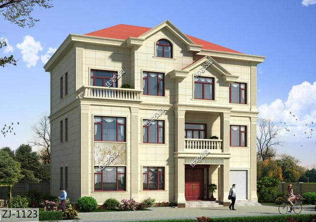 15X11米三層帶架空層別墅戶型，建起來實用