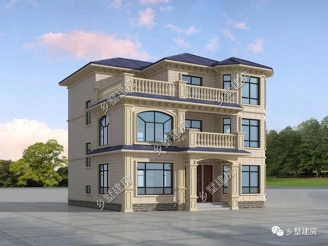 12×12.43米的農村自建別墅方案，建一棟在農村，眾人艷羨