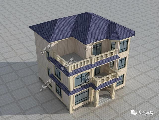 12×12.43米的農村自建別墅方案，建一棟在農村，眾人艷羨