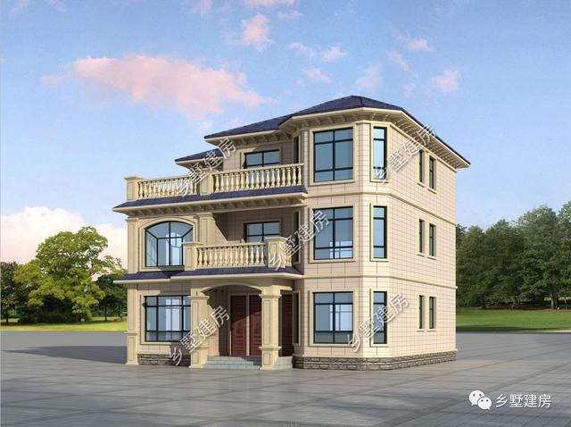 12×12.43米的農村自建別墅方案，建一棟在農村，眾人艷羨