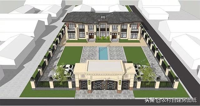 2款豪華農村別墅大PK，1000平，公司ceo才能建得起