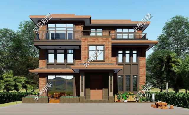 2款新中式別墅設計圖紙，回老家建房不苦惱，50萬搞定