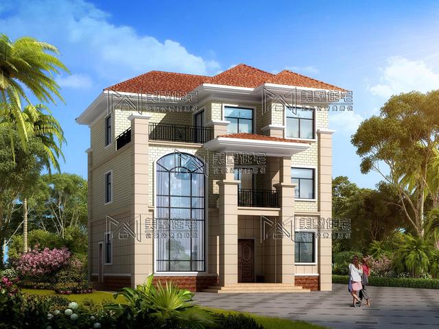 11米X11米經典農村自建樓房平面布局圖，方方正正