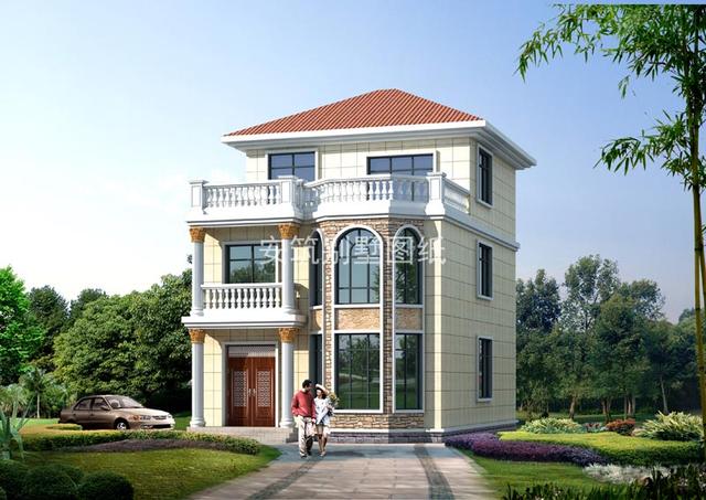 100平也能建棟特別有面子的別墅，小宅基地不怕