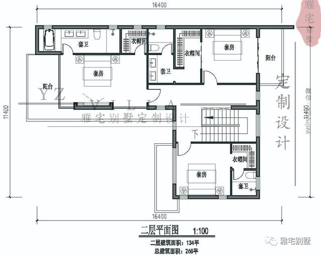 超現代二層平屋頂別墅圖片及戶型圖，超前的人才敢建