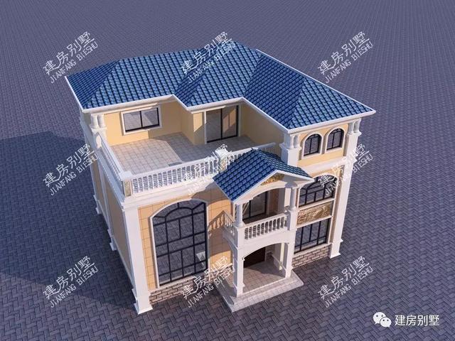 兩棟采用旋轉樓梯的農村自建房，很有別墅派