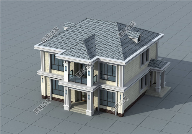 140平方米清新別致新農村兩層房屋設計圖紙大全12x13米
