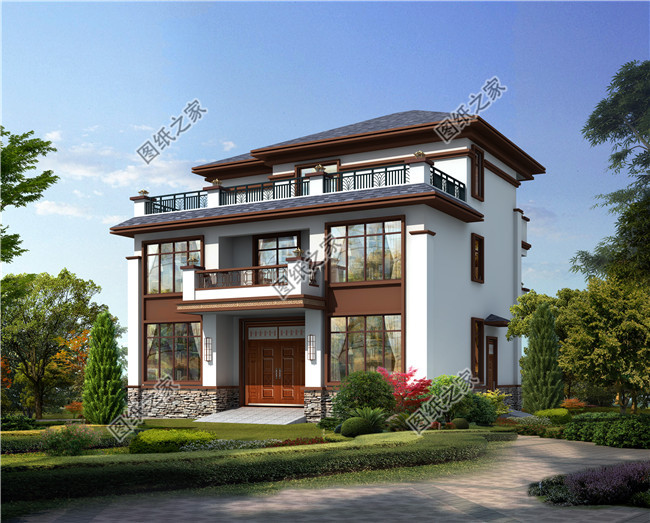 中式三層別墅設(shè)計圖紙(含效果圖),農(nóng)村別墅施工圖推薦