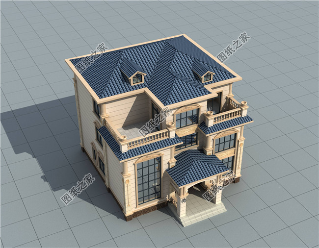 新農(nóng)村三層豪華歐式小別墅復(fù)式三層小別墅設(shè)計(jì)圖紙及效果圖