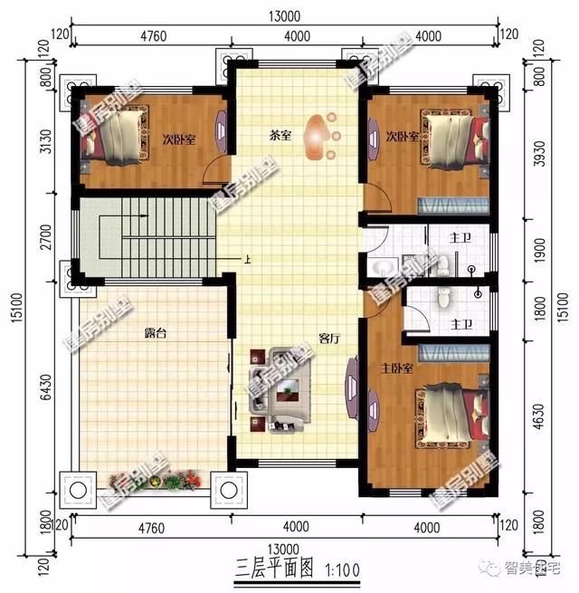 2套帶架空層設計的四層別墅自建樓房設計圖，村里蓋上羨慕死鄰居