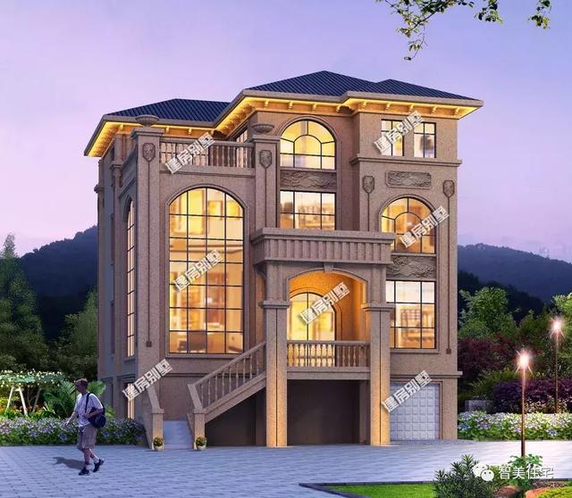 2套帶架空層設計的四層別墅自建樓房設計圖，村里蓋上羨慕死鄰居