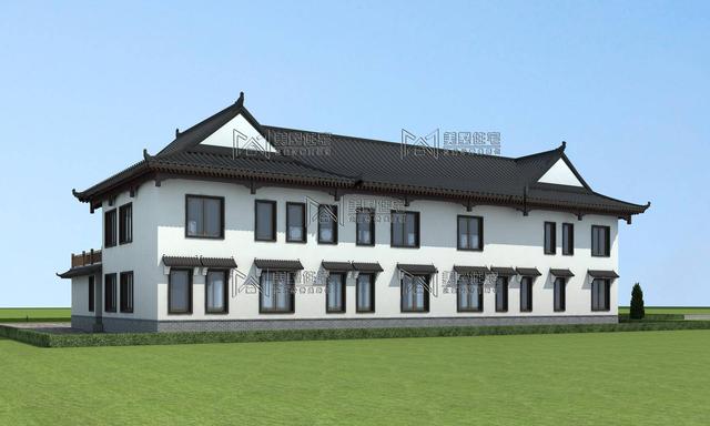 湖南100萬建成兩層仿古中式別墅，建完效果太震撼了