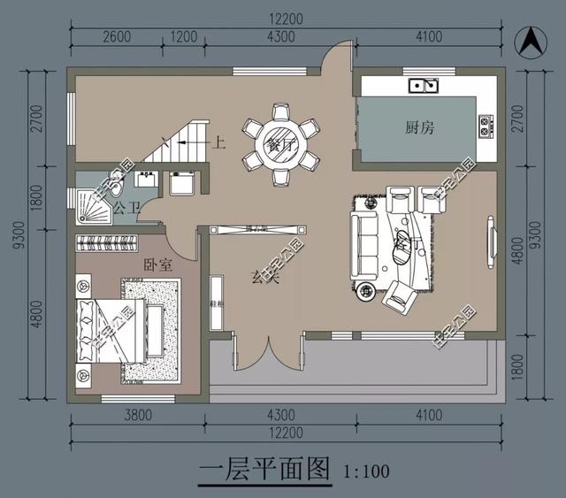 8棟小宅基地戶型自建房圖，雖然小但很精致