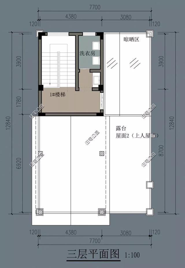 8棟小宅基地戶型自建房圖，雖然小但很精致