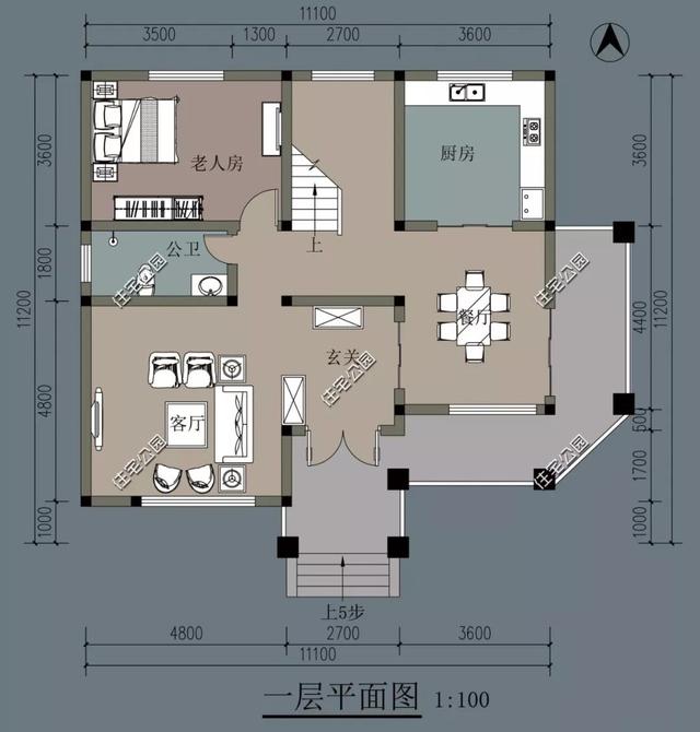 8棟小宅基地戶型自建房圖，雖然小但很精致