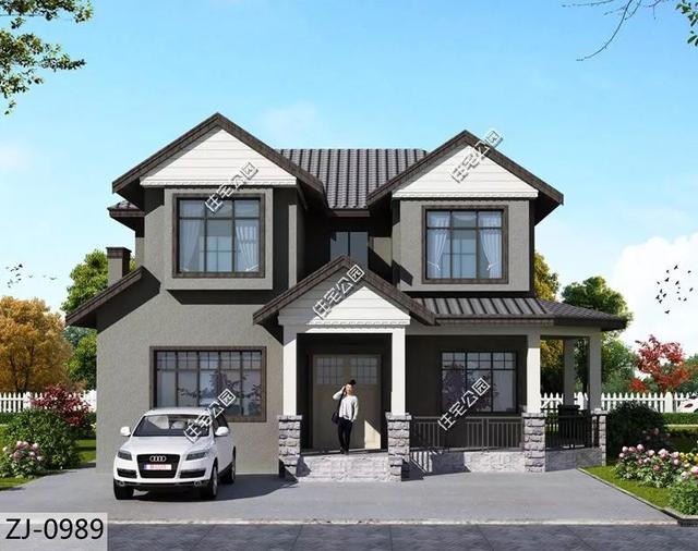 8棟小宅基地戶型自建房圖，雖然小但很精致