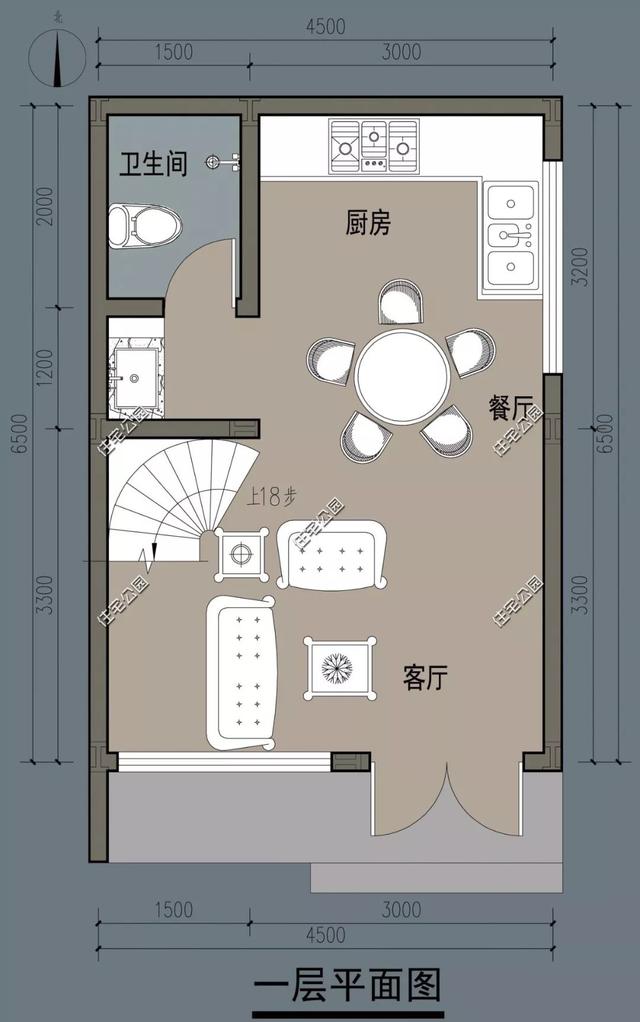 8棟小宅基地戶型自建房圖，雖然小但很精致