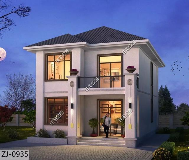 8棟小宅基地戶型自建房圖，雖然小但很精致