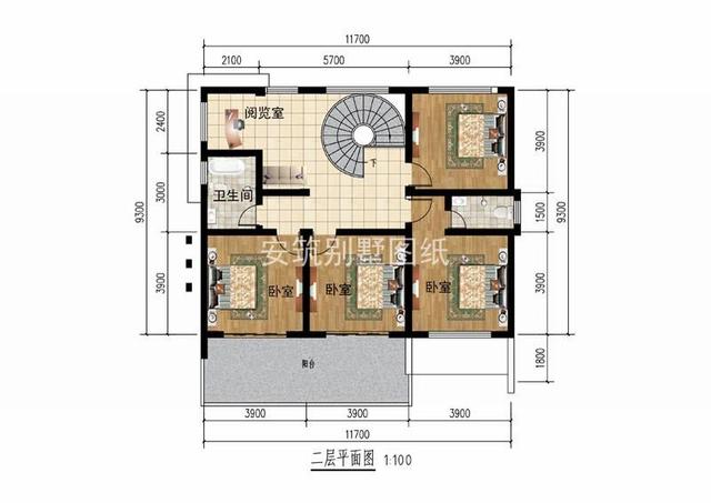 超現代平屋頂二層小洋樓設計圖，家里看了都喜歡