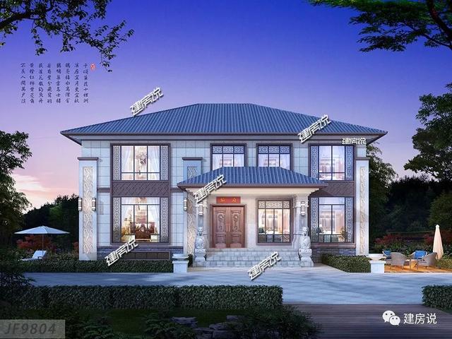 新二層中式別墅都帶電梯啦（附戶型圖），很有豪宅范兒