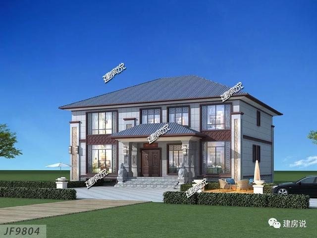 新二層中式別墅都帶電梯啦（附戶型圖），很有豪宅范兒