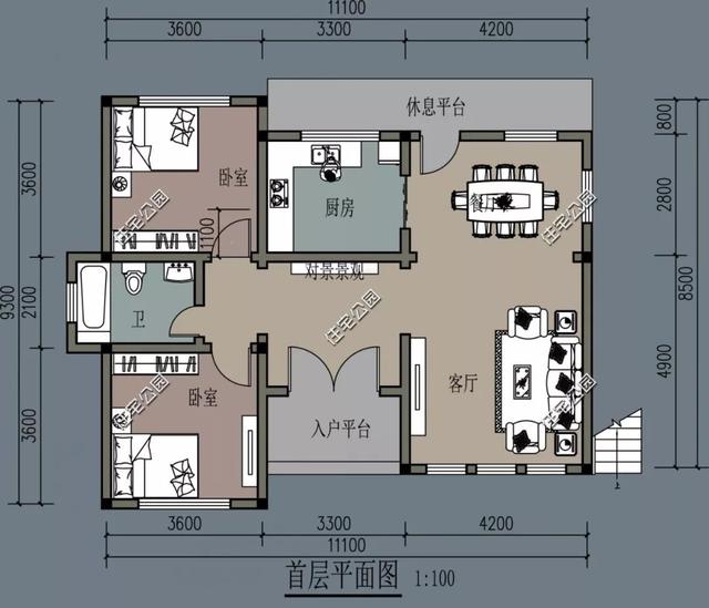 10套造價25萬的農村小樓房設計圖，還有帶小院子的戶型