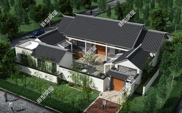 等宅基地批下來，就建一棟帶小院的小別墅