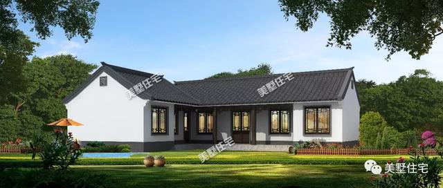 3款一層中式別墅養(yǎng)老房戶(hù)型，最低20來(lái)萬(wàn)就能建