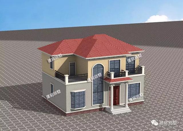 面寬13米左右的兩棟自建房戶型，回老家給父母建一棟吧