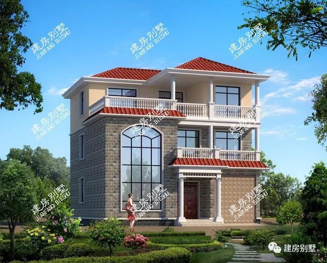 寬11米多的三層自建房戶型，30多萬蓋主體，2個(gè)戶型隨便選