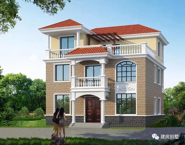 寬11米多的三層自建房戶型，30多萬蓋主體，2個(gè)戶型隨便選