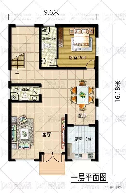 開間9.6米照樣建大別墅（含戶型），健身房、KTV都有，驚艷全村