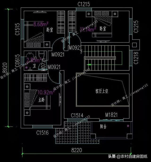 8款小戶型二層小洋樓別墅圖，主體15萬(wàn)起，人人建的起