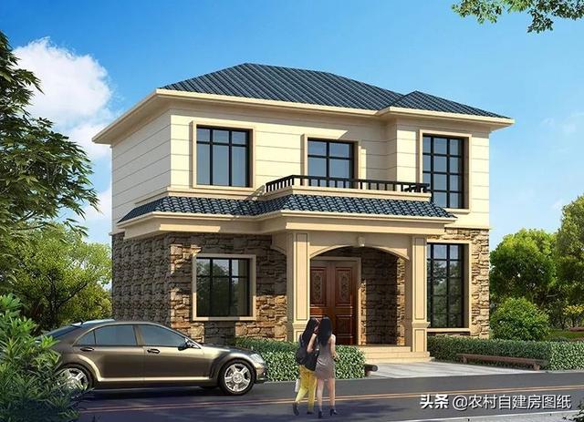 8款小戶型二層小洋樓別墅圖，主體15萬(wàn)起，人人建的起