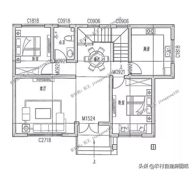 8款小戶型二層小洋樓別墅圖，主體15萬(wàn)起，人人建的起