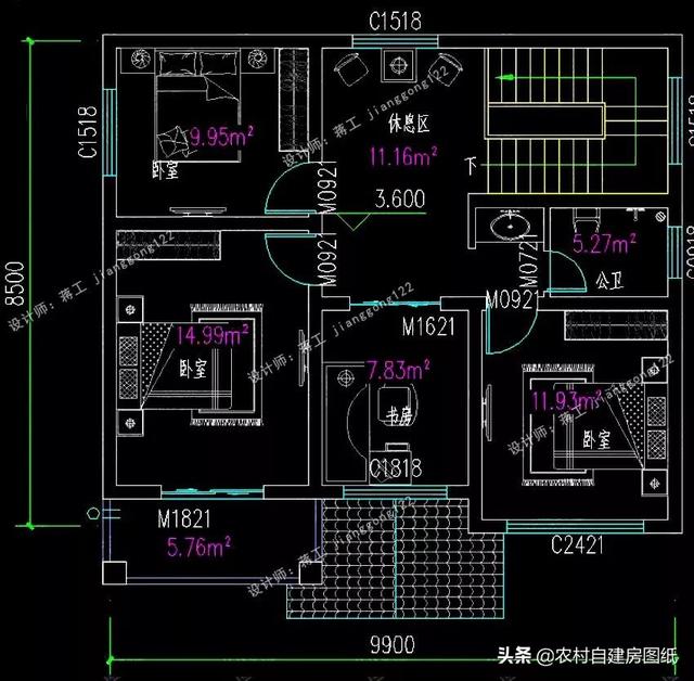 8款小戶型二層小洋樓別墅圖，主體15萬(wàn)起，人人建的起