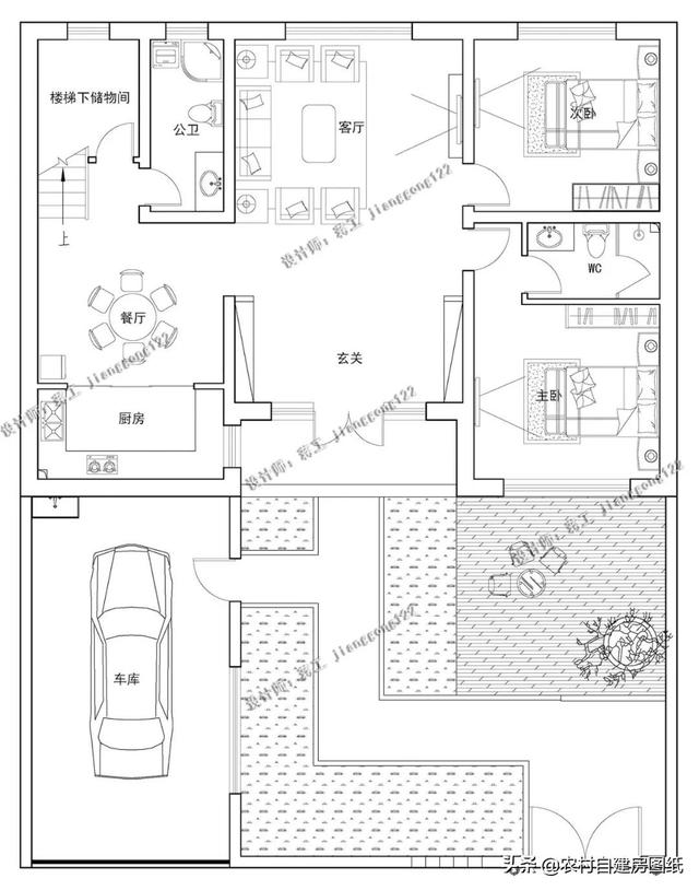 7款帶院子的二層別墅方案，庭院花池涼亭一個(gè)都不能少