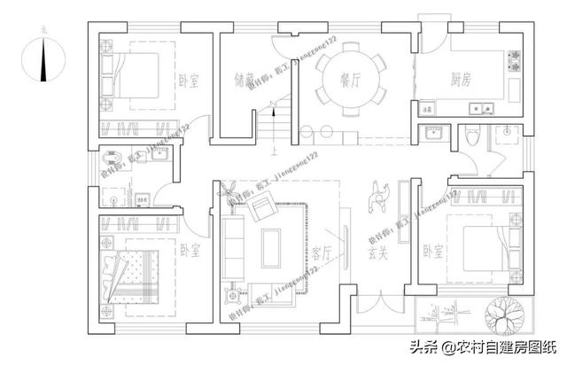 7款帶院子的二層別墅方案，庭院花池涼亭一個(gè)都不能少