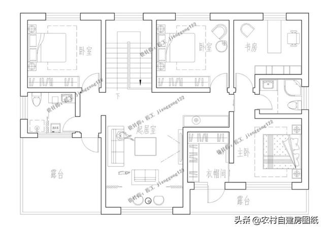 7款帶院子的二層別墅方案，庭院花池涼亭一個(gè)都不能少
