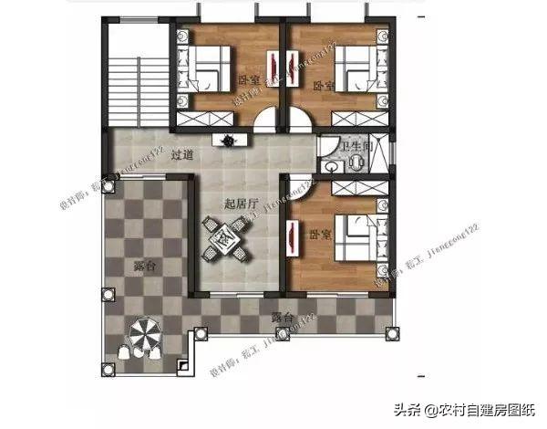 7款帶院子的二層別墅方案，庭院花池涼亭一個(gè)都不能少